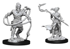 Magic Unpainted Miniatures - Stoneforge Mystic & Kor Hookmaster (Fighter, Rogue, Wizard)